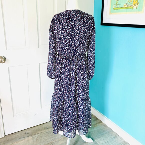 Madewell Tie-Waist Midi Dress in Harvest Vine (size M) - Picture 6 of 14